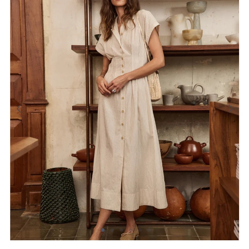 Marine layer nova midi shirt dress - sold